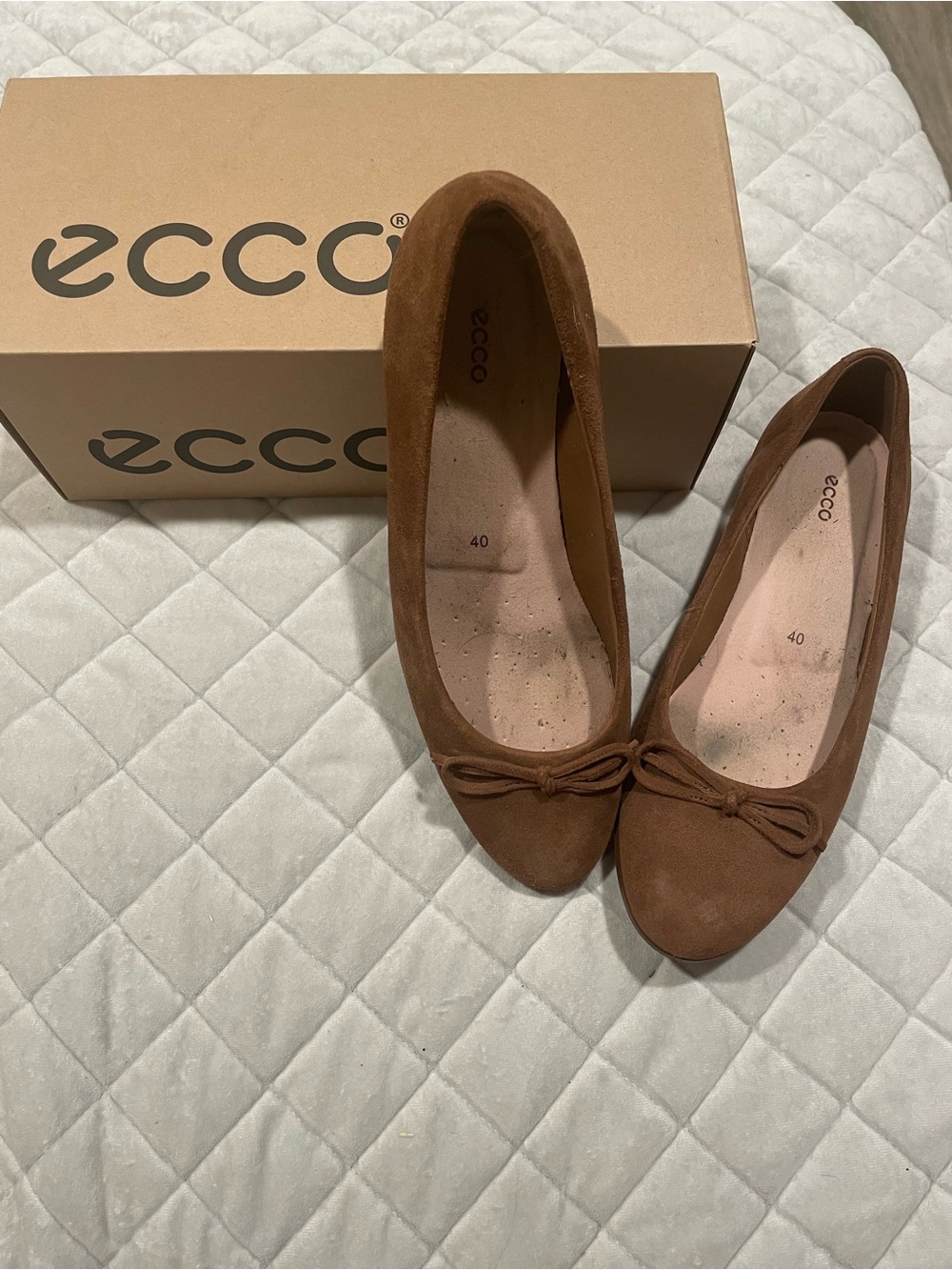 Brown ECCO touch ballerina 2.0